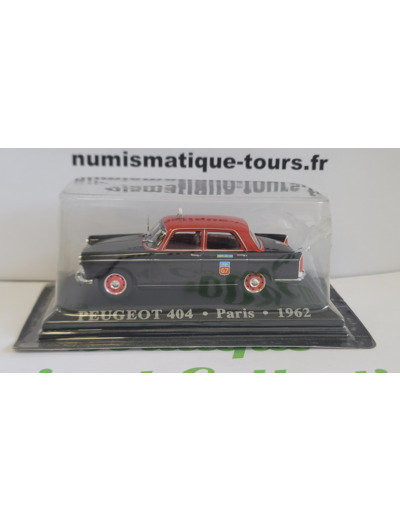 PEUGEOT 404 PARIS 1962 1/43 (TAXI DU MONDE)