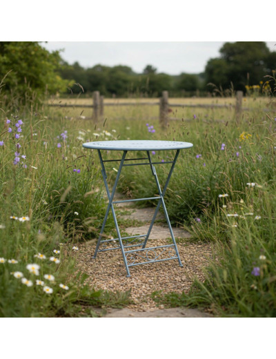 Table de jardin fer 60x60x72cm