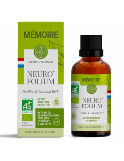 NEURO'FOLIUM-Concentré de plantes fraîches-50ml-Jardins d'Occitanie