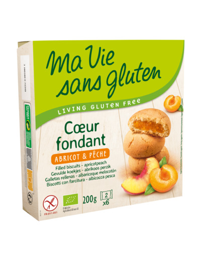 Coeur fondant bio-Abricot Pêche-2x6-Ma vie sans gluten