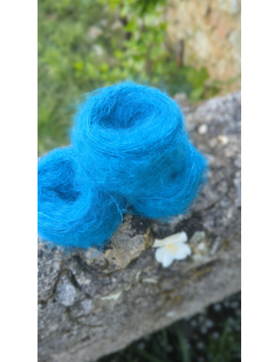 Pelote FLOCON (80% Kid mohair 20% soie) - Lagon