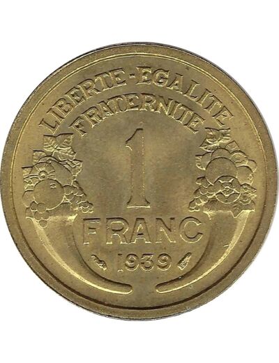 FRANCE 1 FRANC MORLON 1939 SUP N1