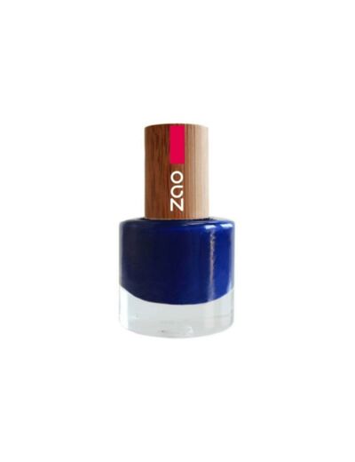 Vernis à ongles Bio - 653 Bleu nuit- 8 ml - Zao Make-up