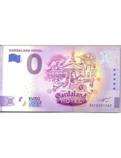 ITALIE 2020-1 GARDALAND HOTEL BILLET SOUVENIR 0 EURO TOURISTIQUE  NEUF