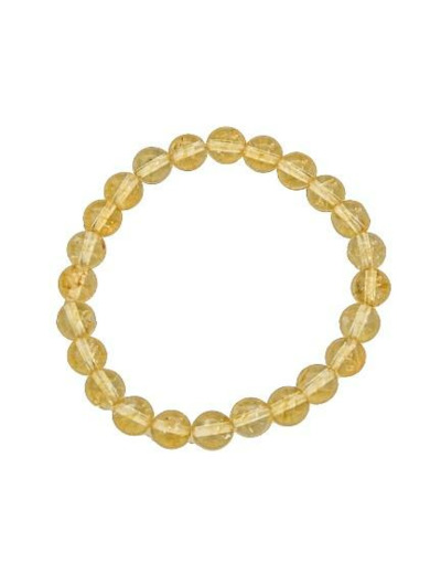 Bracelet en citrine 8 mm