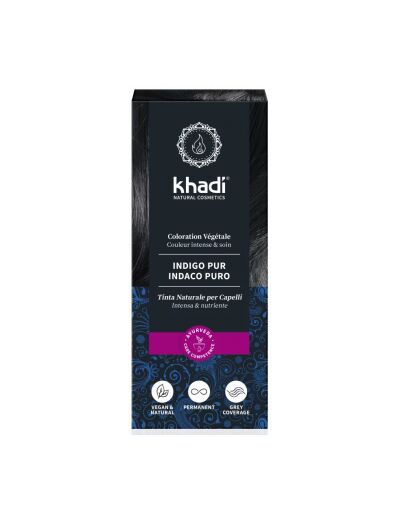 Coloration végétale Pur Indigo Noir Froid 100g