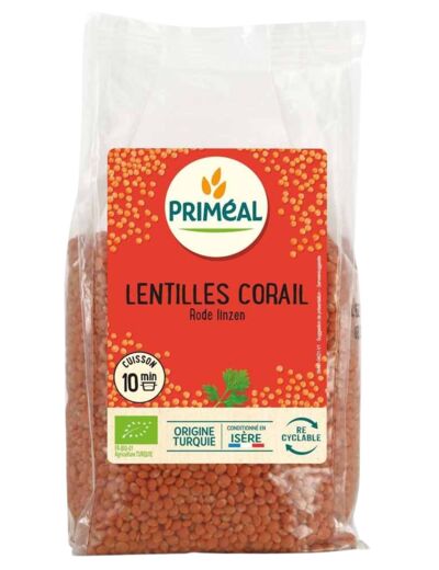 Lentilles Corail Bio-500g-Priméal