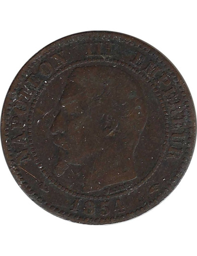 FRANCE 2 CENTIMES NAPOLEON III 1854 A TB+