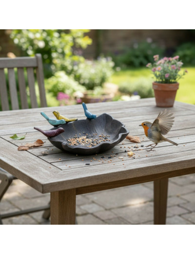 Mangeoire feuille gourmande 23x18x7cm