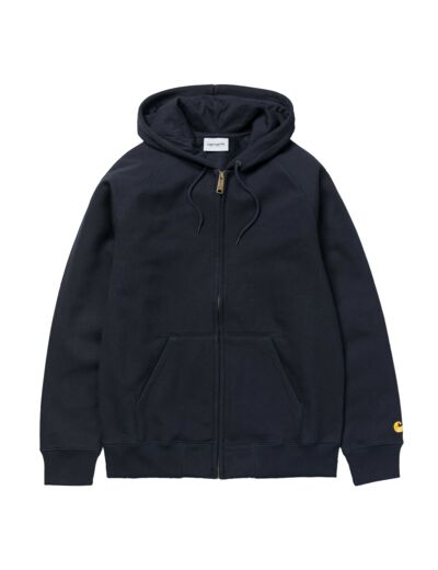 Sweat zippé à capuche Carhartt WIP Marine