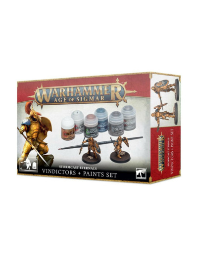 WARHAMMER AGE OF SIGMAR STORMCAST ETERNALS VINDICTORS et POTS DE PEINTURE