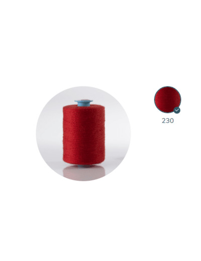 ZX 35 - 230 FEU FIL À COUDRE 100% POLYESTER TRÈS RÉSISTANT bobine 500m