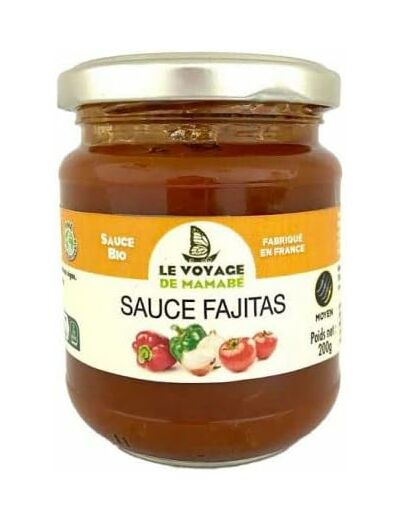 Sauce fajitas 200g Le Voyage de Mamabe