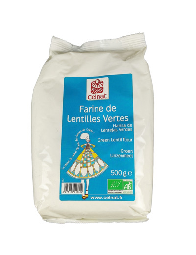 Farine de Lentilles Vertes 500g Bio