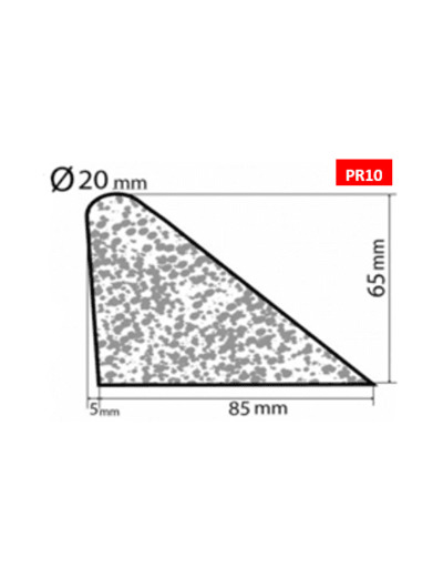 Bourrelet profilé mousse PR10 – 2m