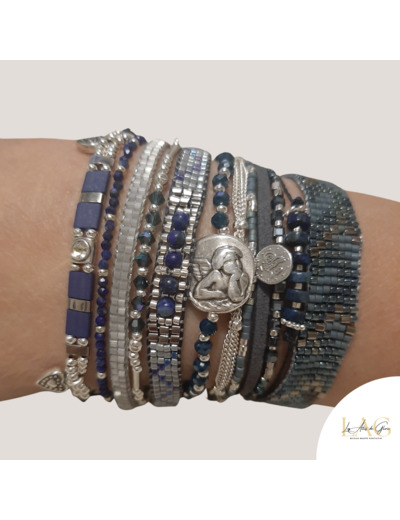 BRACELET MANCHETTE BLUE MOON