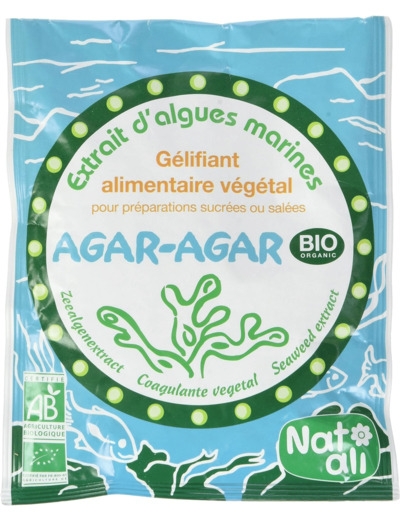 Agar-agar poudre 50g Nat Ali