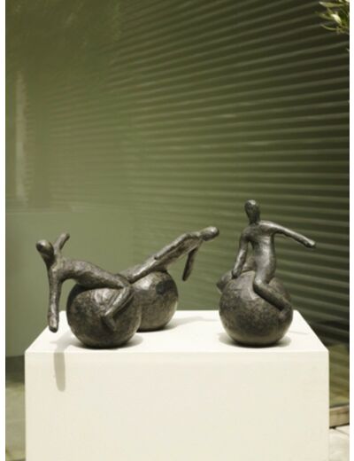 Sculpture bronze "Balance, backward, forward"