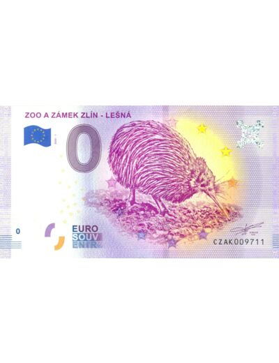 REPUBLIQUE TCHEQUE 2020-1 ZOO A ZAMEK ZLIN-LESNA BILLET SOUVENIR 0 EURO