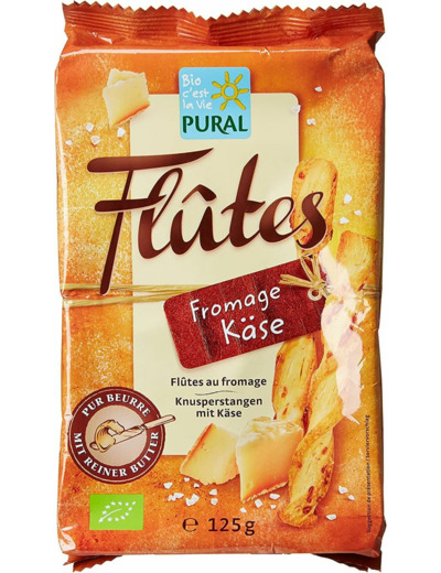 Biscuit aperitif flûte fromage 125g Pural