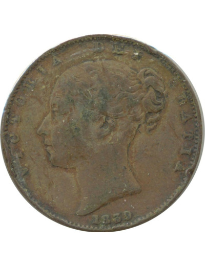 GRANDE BRETAGNE 1 FARTHING VICTORIA 1839 TB+ N1