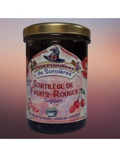 Confiture - Sortilège de fruits rouges - 240gr - Produit local - Le Croquet de Charost