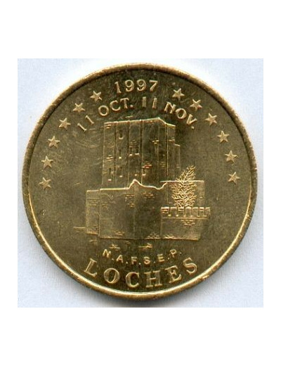 37 INDRE ET LOIRE VILLE DE LOCHES 1 EURO TEMPORAIRE du 11/10 au 11/11/1997 TTB+