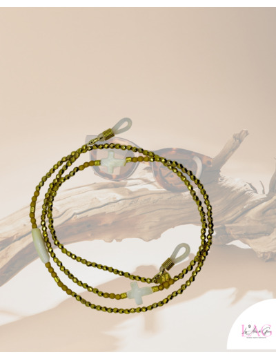 CHAÎNE DE LUNETTES CROIX D'AURA