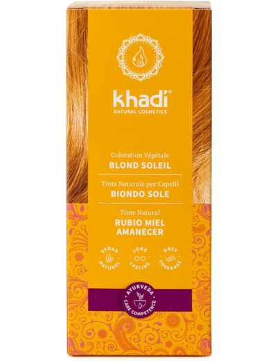 Coloration vegetale blond soleil 100g Khadi