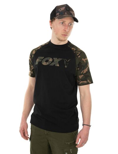 raglan tee shirt camo fox