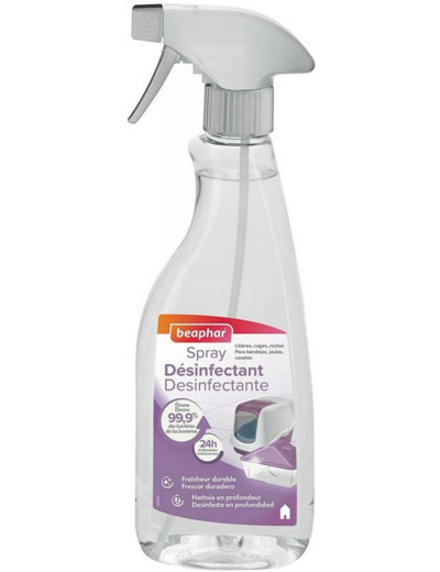 Nettoyant désinfectant 3 en 1 pour l'habitat - 500ml