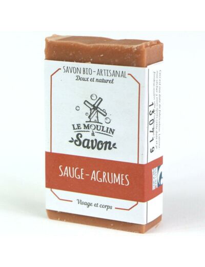 savon solide Savon Sauge-agrumes-100g-Le moulin à savon