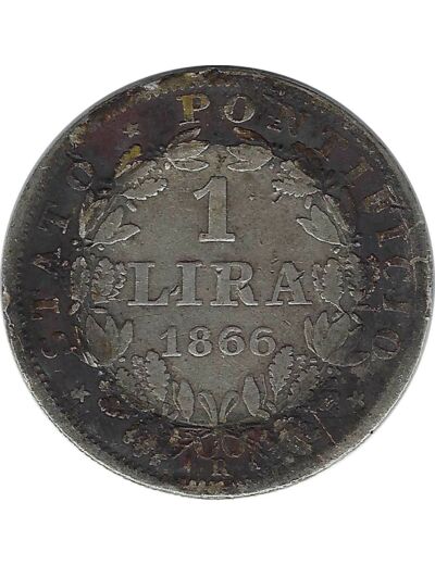 VATICAN 1 LIRA 1867 R XXI TB+ N1