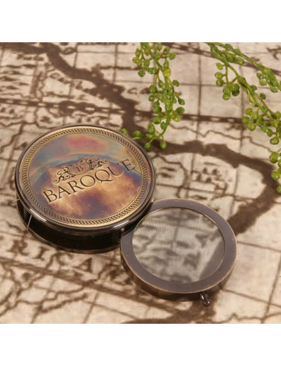 Boussole vintage pliable laiton 1x7x7cm