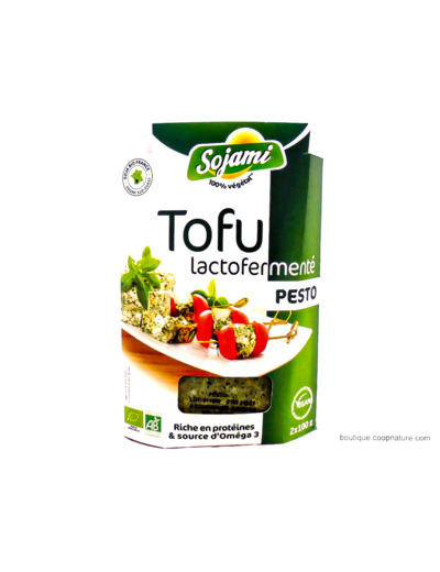 Tofu Lacto-fermenté au Pesto Bio 2x100g