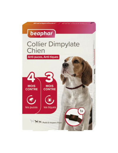 Collier antiparasitaire au dimpylate pour petit/moyen chien