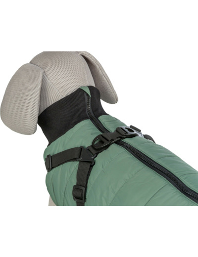 TRIXIE, Manteau PONTIS avec harnais intégré (sauge)