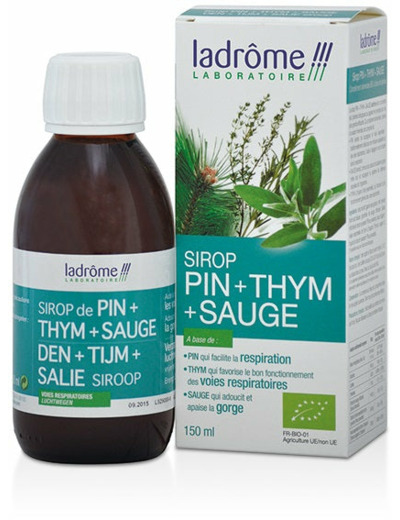 Sirop Pin Thym Sauge-150 ml-Ladrôme