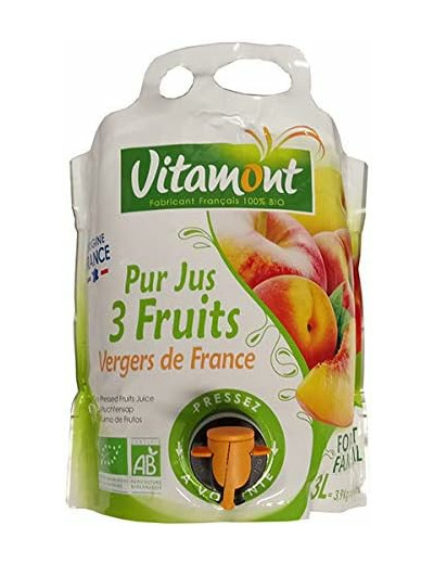 Jus 3 fruits du verger de France 3L Vitamont