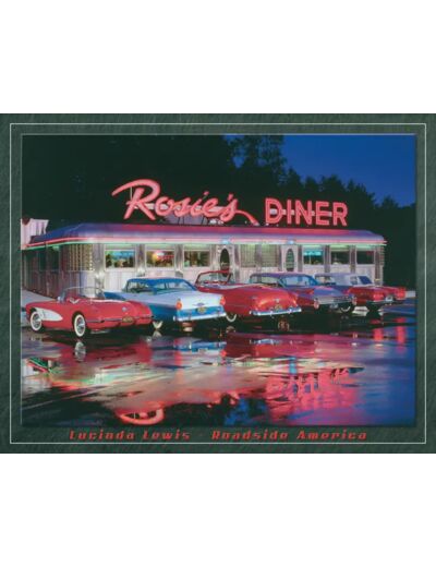 Plaque métal - Rosie's DINER - 30x40 - Décoration US.