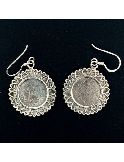 Boucles d'oreilles en Argent Massif