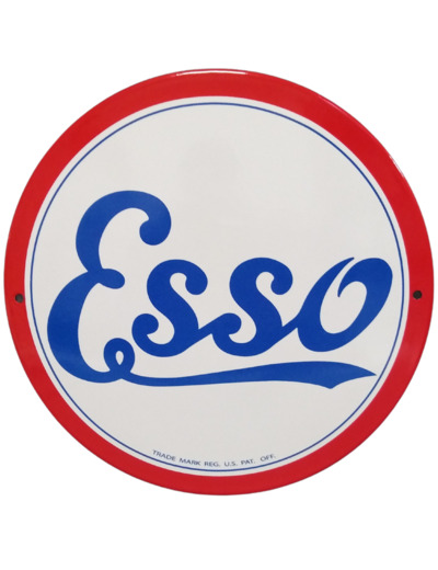 Plaque émaillée - Esso - Vintage