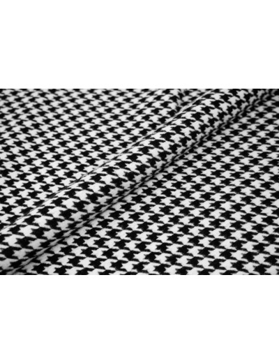 Petit NOIR laize 143cm effet mohair pied de poule 214.03 100000 tours