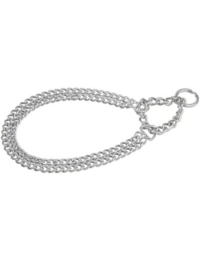 Collier semi-étrangleur en acier chromé