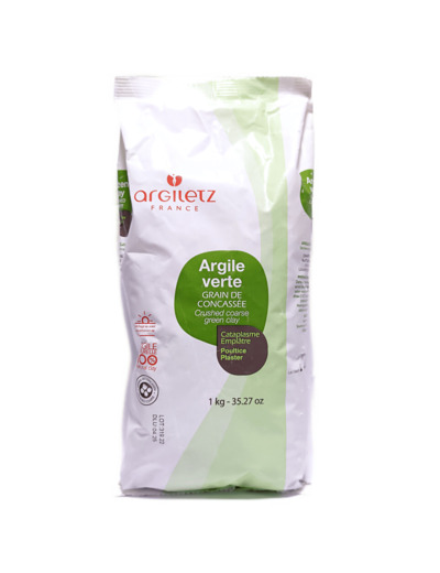 Argile Verte Concassée 1kg Bio