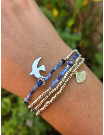 BRACELET MULTIRANGS NEW LIFE SILVER