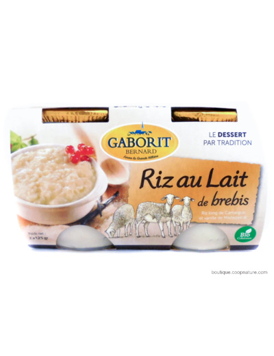 Riz au Lait de Brebis Bio 2x125g