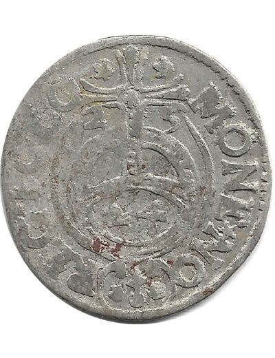 POLOGNE - SIGISMUND III 3 POLKER argent 1625 0gr88 TB+