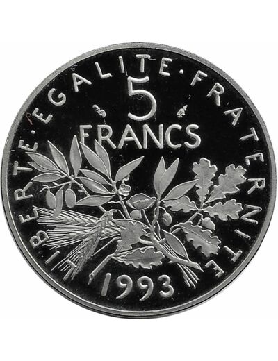 FRANCE 5 FRANCS ROTY 1993 BE