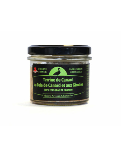 Terrine de Canard au Foie de Canard et aux Girolles (20% FOIE GRAS DE CANARD) 80 g